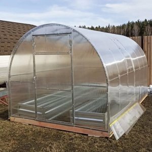 Теплица Арочная (Поликарбонат в комплекте) 3 х 4 метра, оцинкованный каркас