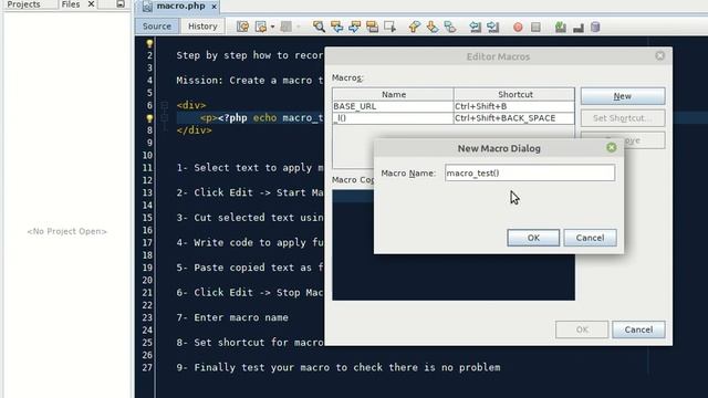 How to record a macro in Netbeans step by step смотреть онлайн
