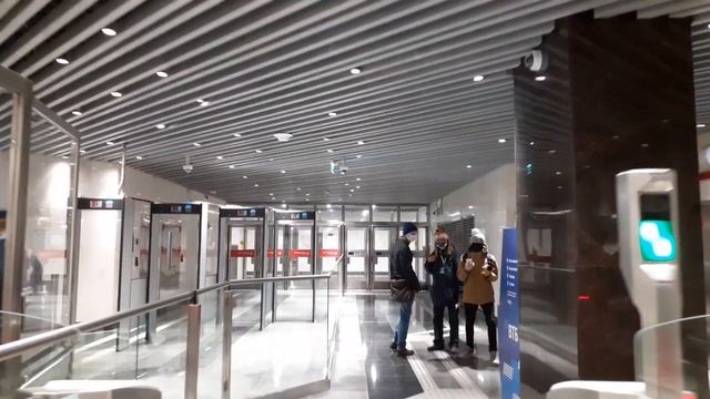 Москва 4098 станция метро Аминьевская в день открытия зима вечер смотреть онлайн