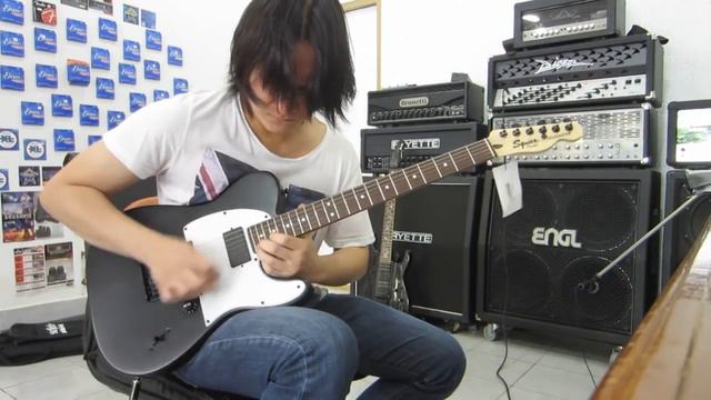 Squier Jim Root Signature Telecaster Electric Guitar Drive Sound смотреть онлайн