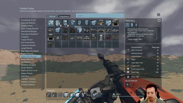 Space Engineers Industrial Overhaul #4 - Oil Refining & The Search For Bauxite Continues! смотреть онлайн