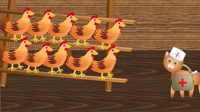 Кошка и куры