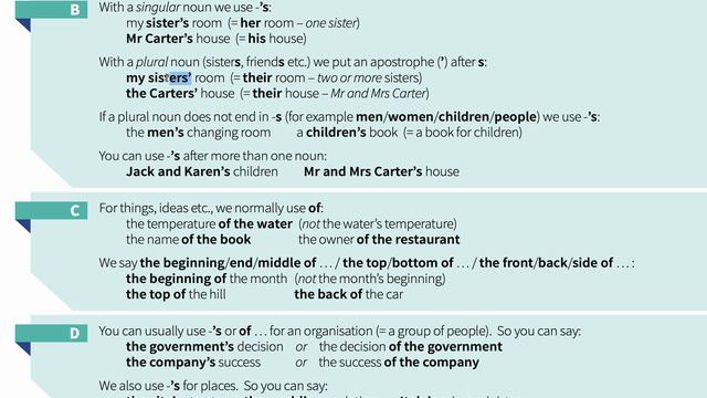 81. Possessive case of nouns. Apostrophe S ('s) смотреть онлайн