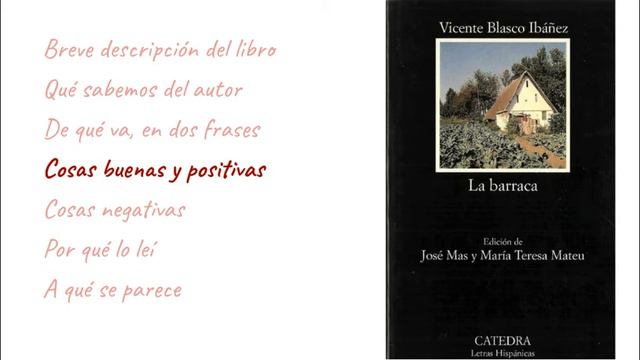 Una novela ambientada en Valencia: La barraca, de Vicente Blasco Ibáñez смотреть онлайн