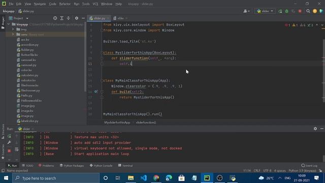 Create slider in Kivy | app development tutorial in python in Hindi | kivy tutorial for beginners смотреть онлайн