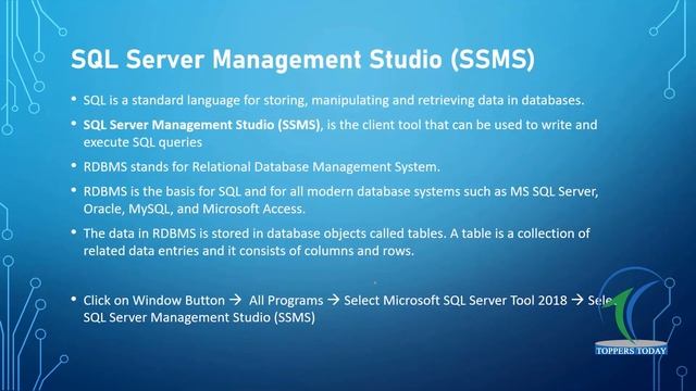 Connecting to SQL Server using SSMS смотреть онлайн