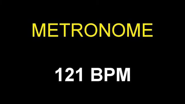 Metronome 121 BPM Beats Per Minute смотреть онлайн