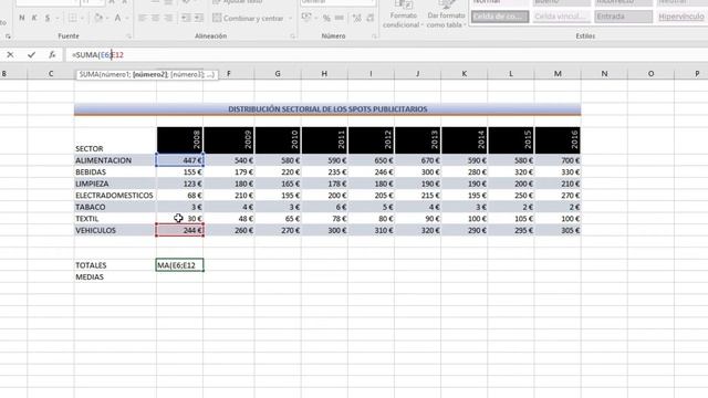 09 Caso práctico 1 (Función SUMA en excel) смотреть онлайн