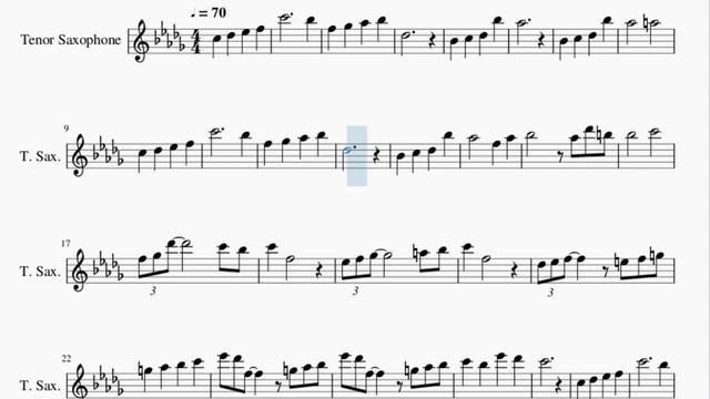 Tenor Sax Sheet Music: How to play Voice of No Return (NieR Automata) by Keiichi Okabe смотреть онлайн