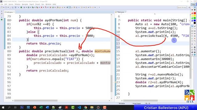 Clases y metodos void return en JAVA aumentar descontar segun un numero par o impar segun marca 8/8 смотреть онлайн