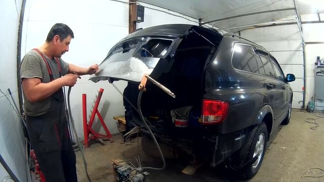 Саньенг Кайрон ремонт кузова в Нижнем Новгороде SsangYong Kyron Auto body repair смотреть онлайн