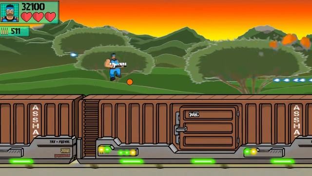 Machine Gun Train Run Let's Play #2 GAMEPLAY смотреть онлайн