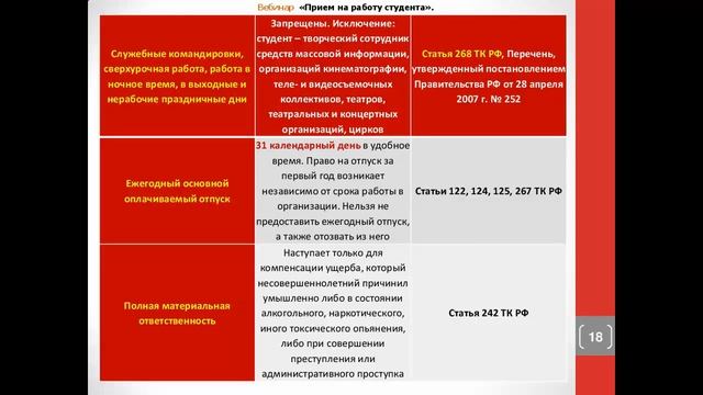 Прием на работу студентов. смотреть онлайн