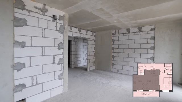 Обзор 1-комн. 58,98 м² в ЖК "Родные просторы" смотреть онлайн