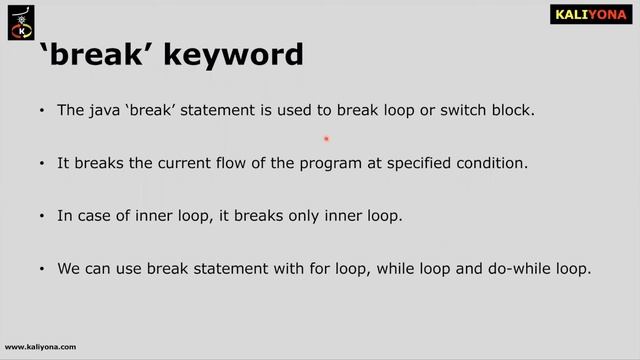Differentiate Break and Continue | Fresher | Java Interview Questions Series | Kaliyona | In Kannad смотреть онлайн