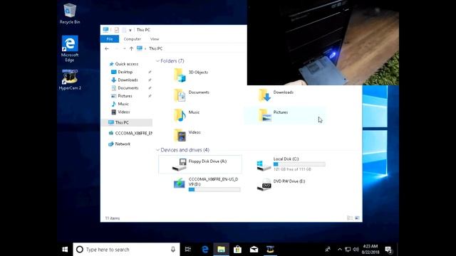 Windows 10 runs a 25-year old DOS program from a floppy disk on a Pentium 4 computer смотреть онлайн