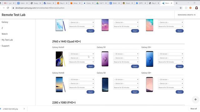 Device List SAMSUNG Developers - How To Upload Testing App
