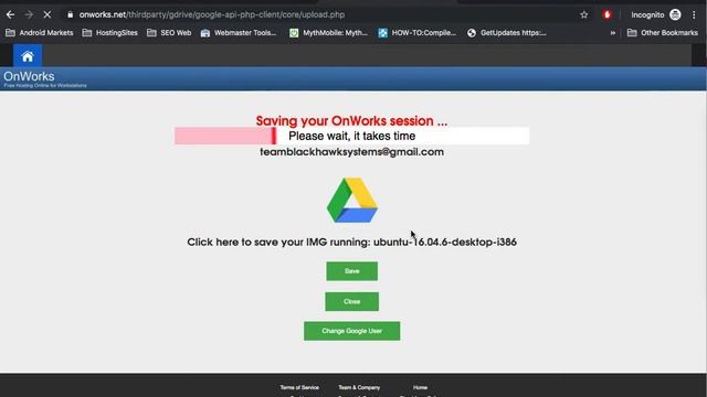 OnWorks integration with Google Drive смотреть онлайн