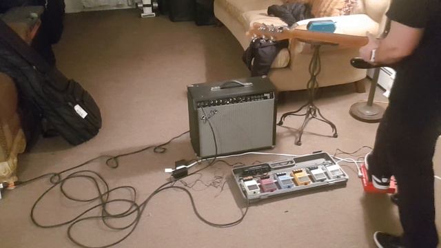 Boss Pedalboard, Whammy Pedal, Univox Hi Flier, Fender Deluxe 112