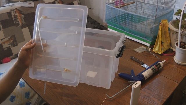 Дорожная переноска для рыбок, своими руками за 5 минут с компрессором смотреть онлайн