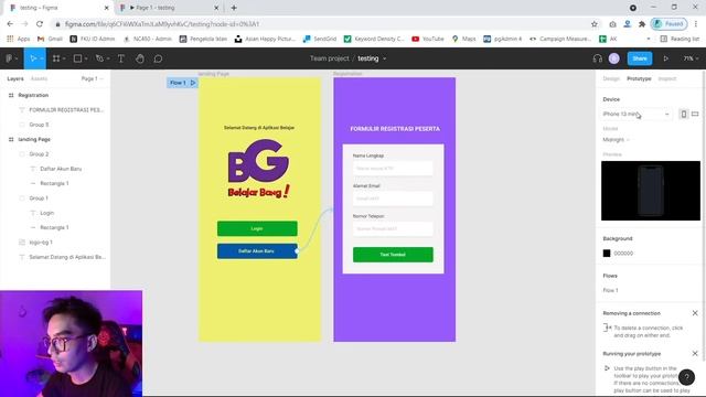 #3 Tutorial Figma Untuk Pemula - Interaksi Antar Halaman Prototype смотреть онлайн