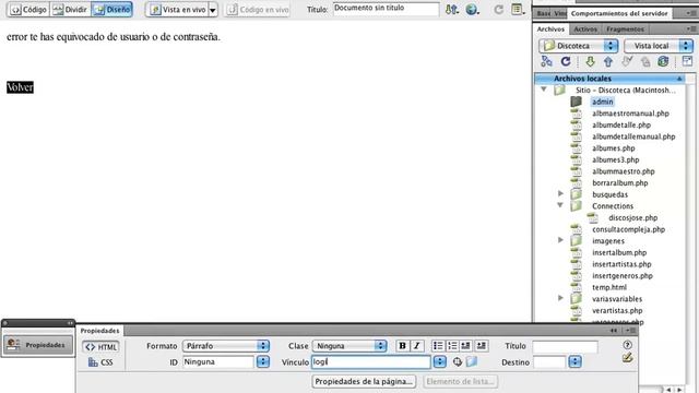 Josesdesign. Autentificación de usuarios en Dreamweaver y PHP MySQL. Parte 1 de 2. смотреть онлайн
