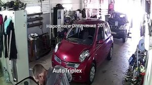 Вклейка лобового стекла на Nissan Micra.
