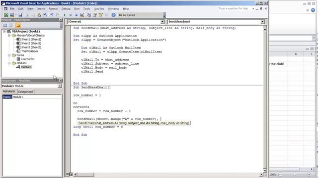 Send Mass E-Mail to Distribution List with Outlook and Excel (Video 2 of 4) смотреть онлайн