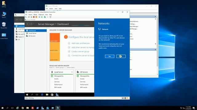 Windows Server 2016 - Create VMs in Hyper-V (How To) смотреть онлайн