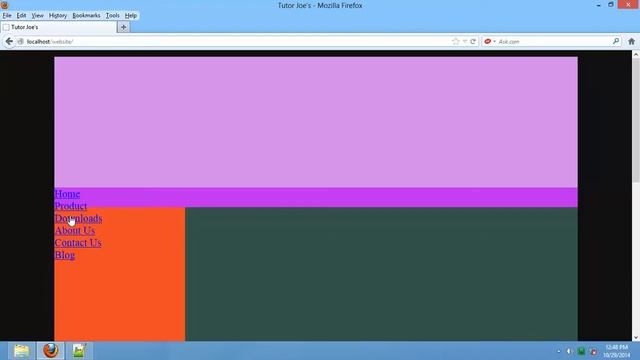 Design a Simple Horizontal Menu Bar in HTML and CSS Tamil смотреть онлайн