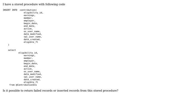 SQL Server stored procedure to return failed records from sql bulk insertion (2 Solutions!!) смотреть онлайн
