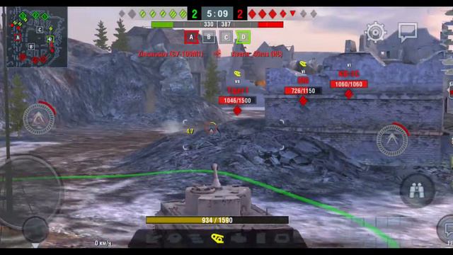 World of Tanks Blitz Вот как нужно играть на Tiger 1 супер урон смотреть онлайн