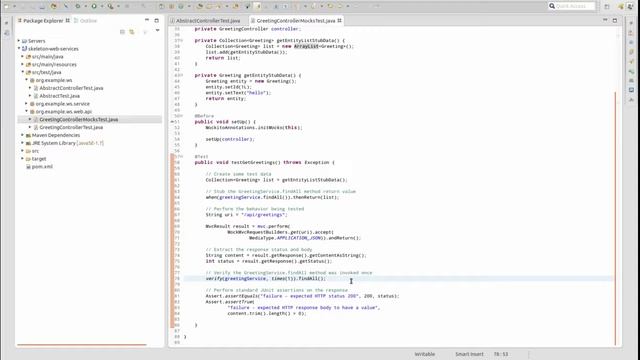 Creating Web Service Controller Unit Tests with Mockito and Spring Boot смотреть онлайн