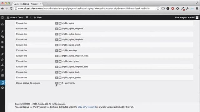 ABW10 Excluding Large Files and Database Tables смотреть онлайн