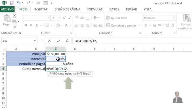 Función PAGO | Excel 2013 Operaciones Financieras #1/12 смотреть онлайн