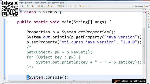 Universidade XTI JAVA 108 System, Runtime, Properties смотреть онлайн