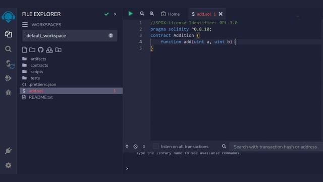 Addition Program in Solidity Programming Language | At A Glance! | Blockchain | #blockchain #code смотреть онлайн