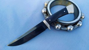 Как сделать крутой черный нож из подшипника