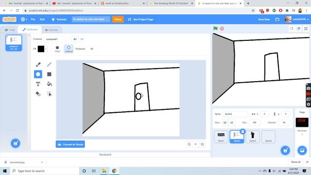 how to make a simple point-and-click space themed horror game on scratch ep. 1 "getting started" смотреть онлайн
