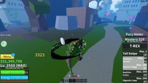 T-Rex VS Dough | PVP | Blox Fruits