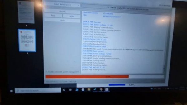 Mercedes Sprinter 2018 907 Delphi CRD3P.C0 ECU read on bench with Bitbox