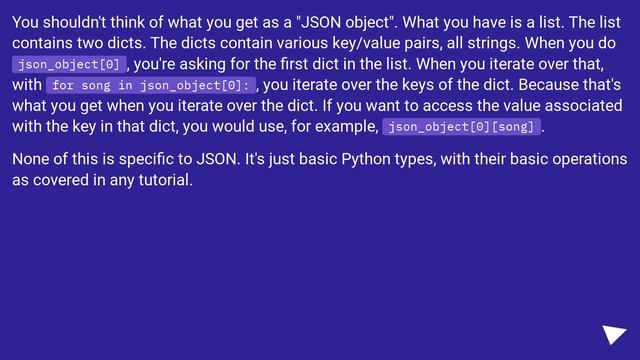 Iterating through a JSON object смотреть онлайн