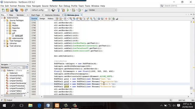 Sistema de venta en Java y MySQL - Generar PDF parte 02 смотреть онлайн