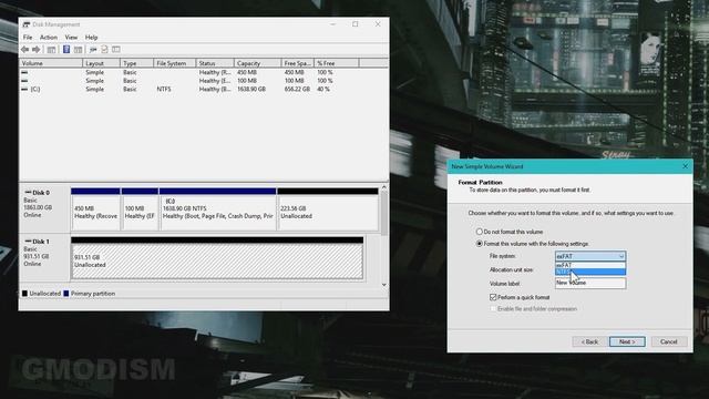 How to Create a New Simple Volume in Windows 10 (Set up a new drive tutorial) смотреть онлайн