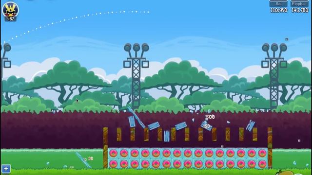 Angry Birds Friends Tournament Level 4 Week 142 Power Up Highscore Walkthrough смотреть онлайн