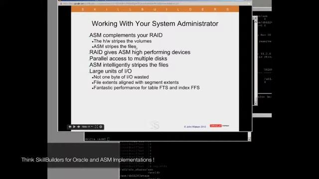 Oracle Performance Tuning - ASM, Your System Administrator and Their RAID Systems смотреть онлайн