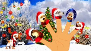 Masha and The Bear Christmas Finger Family Nursery Rhymes Lyrics Finger Family