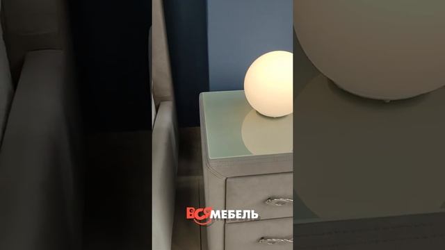 Очаровательная мягкая прикроватная тумба со стеклянной столешницей. Магазин ВсяМебель, Пенза. смотреть онлайн