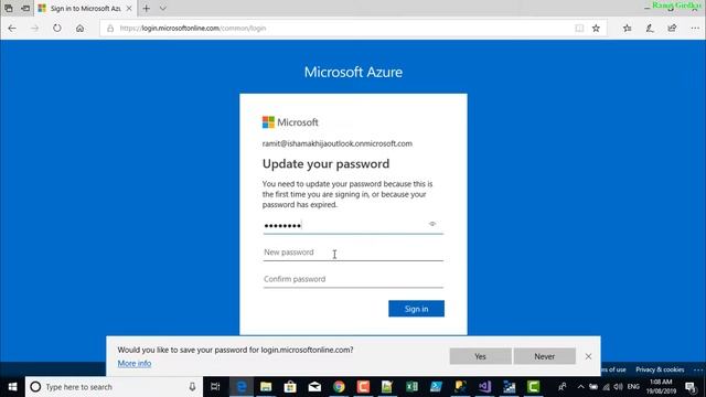 Azure - AADSTS50055: Password is Expire. errorcode: user_password_expire смотреть онлайн