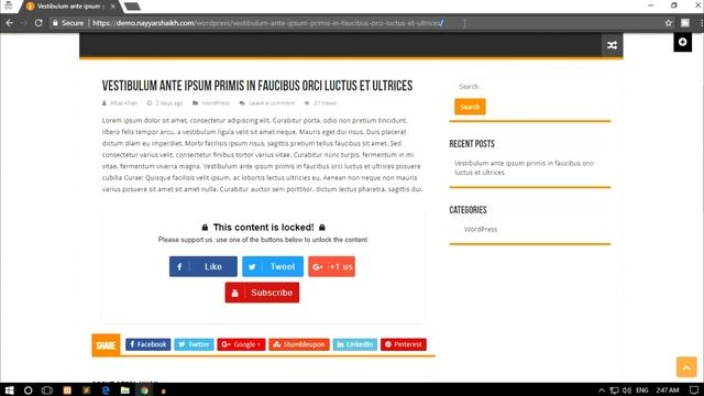 How To Get More Likes, Shares, Subscribers and Followers Using WordPress Social Locker Plugin смотреть онлайн